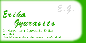 erika gyurasits business card